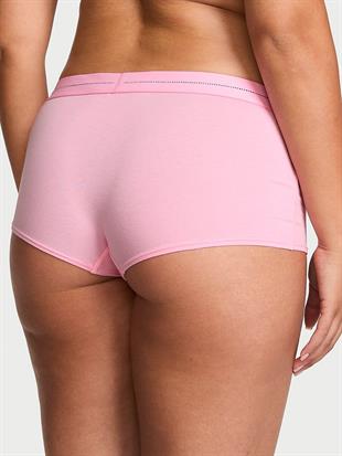 Işıltılı Logolu Boyshort Külot