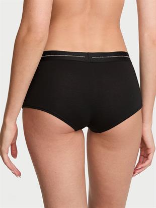 Işıltılı Logolu Boyshort Külot