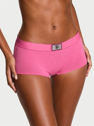 Işıltılı Logolu Boyshort Külot