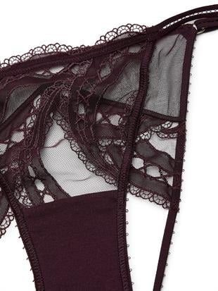 İşlemeli Ayarlanabilir Askılı Bikini Külotu