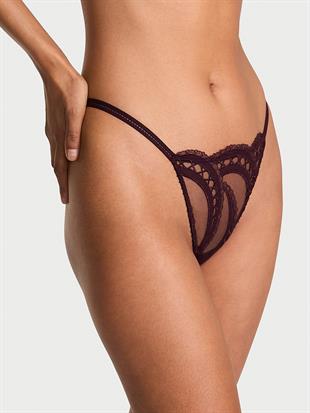 İşlemeli Ayarlanabilir V-String Külot