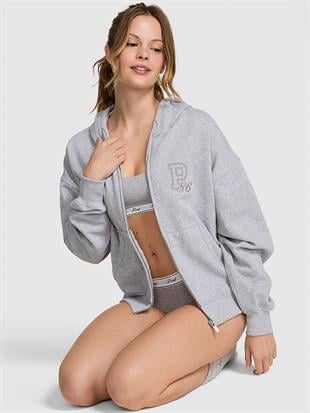 Ivy Kampüs Fermuarlı Kapüşonlu Üst