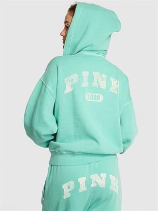 Ivy Kampüs Fermuarlı Kapüşonlu Üst