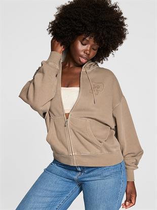 Ivy Kampüs Fermuarlı Kapüşonlu Üst