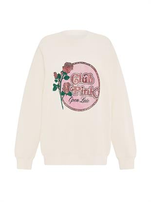 Ivy Oversize Bisiklet Yaka Sweatshirt