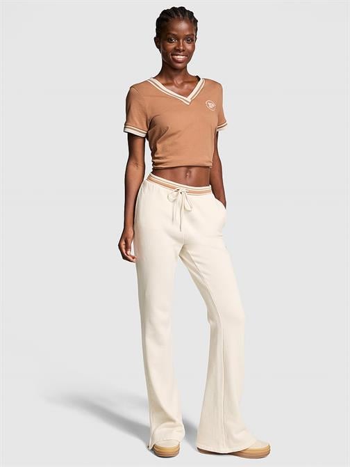 Ivy Polar Yırtmaçlı Geniş Paça Eşofman Altı