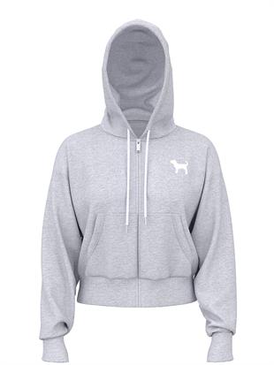 Ivy Terry Dar Kesim Fermuarlı Sweatshirt