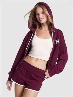 Ivy Terry Dar Kesim Fermuarlı Sweatshirt