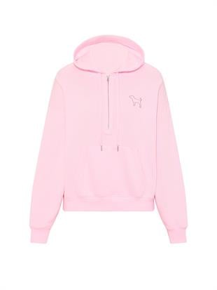 Ivy Yarım Fermuarlı Kapüşonlu Sweatshirt