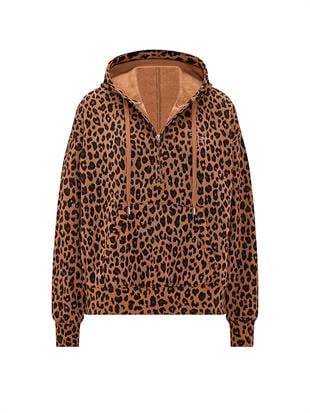 Ivy Yarım Fermuarlı Kapüşonlu Sweatshirt