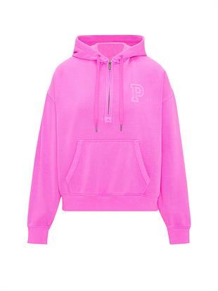 Ivy Yarım Fermuarlı Kapüşonlu Sweatshirt