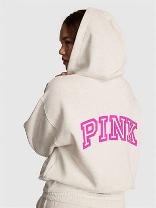 Ivy Yarım Fermuarlı Kapüşonlu Sweatshirt