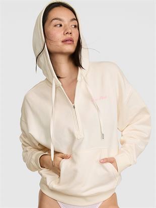 Ivy Yarım Fermuarlı Kapüşonlu Sweatshirt