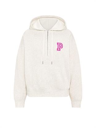 Ivy Yarım Fermuarlı Kapüşonlu Sweatshirt