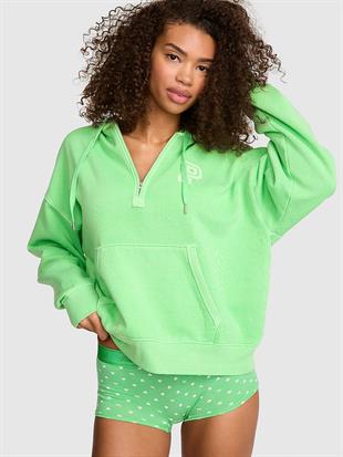 Ivy Yarım Fermuarlı Kapüşonlu Sweatshirt