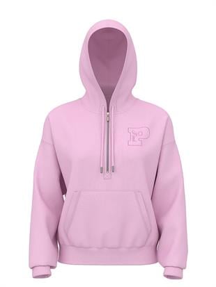 Ivy Yarım Fermuarlı Kapüşonlu Sweatshirt