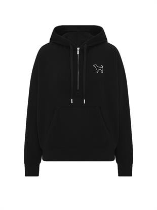 Ivy Yarım Fermuarlı Kapüşonlu Sweatshirt