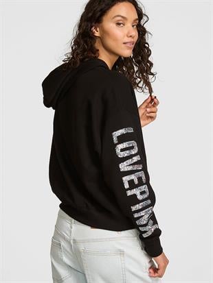 Ivy Yarım Fermuarlı Kapüşonlu Sweatshirt