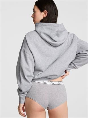 Ivy Yarım Fermuarlı Kapüşonlu Sweatshirt