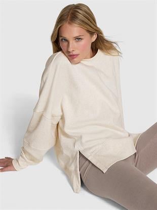 Ivy Yırtmaçlı Oversize Sweatshirt