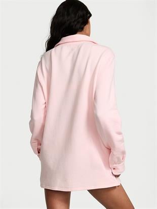 Kalın Pamuklu Polar Oversize Gömlek