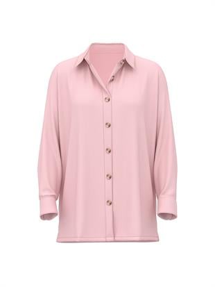 Kalın Pamuklu Polar Oversize Gömlek