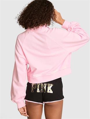Kampüs Dik Yaka Fermuarlı Sweatshirt