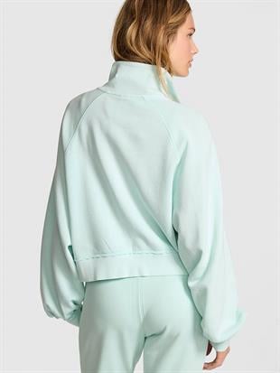 Kampüs Dik Yaka Fermuarlı Sweatshirt