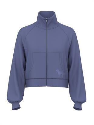 Kampüs Dik Yaka Fermuarlı Sweatshirt