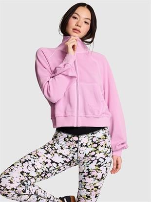 Kampüs Dik Yaka Fermuarlı Sweatshirt