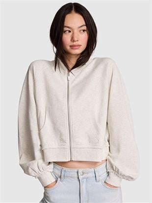 Kampüs Dik Yaka Fermuarlı Sweatshirt