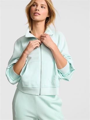 Kampüs Dik Yaka Fermuarlı Sweatshirt