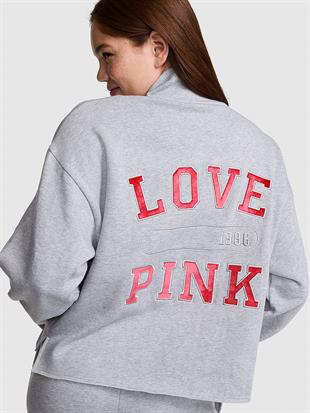 Kampüs Fermuarlı Balıkçı Yaka Sweatshirt