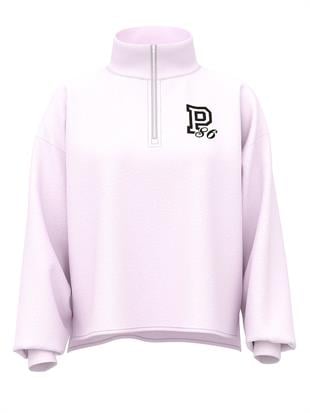 Kampüs Fermuarlı Balıkçı Yaka Sweatshirt
