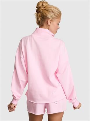 Kampüs Fermuarlı Balıkçı Yaka Sweatshirt