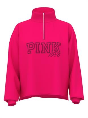 Kampüs Fermuarlı Balıkçı Yaka Sweatshirt