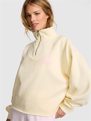 Kampüs Fermuarlı Balıkçı Yaka Sweatshirt