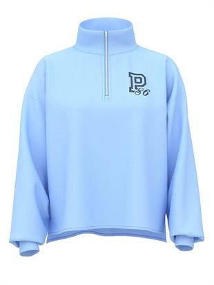 Kampüs Fermuarlı Balıkçı Yaka Sweatshirt