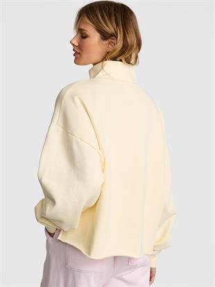 Kampüs Fermuarlı Balıkçı Yaka Sweatshirt