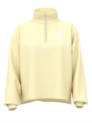 Kampüs Fermuarlı Balıkçı Yaka Sweatshirt