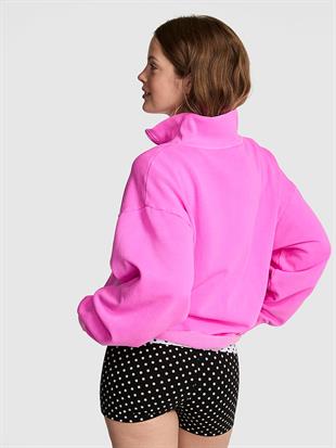 Kampüs Fermuarlı Balıkçı Yaka Sweatshirt