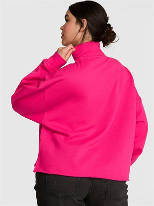 Kampüs Fermuarlı Balıkçı Yaka Sweatshirt