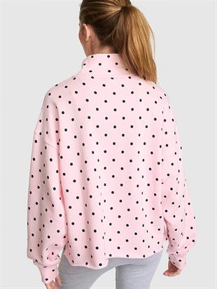 Kampüs Fermuarlı Balıkçı Yaka Sweatshirt
