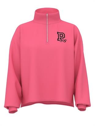 Kampüs Fermuarlı Balıkçı Yaka Sweatshirt