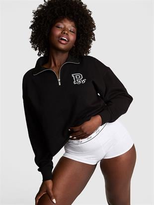 Kampüs Fermuarlı Balıkçı Yaka Sweatshirt