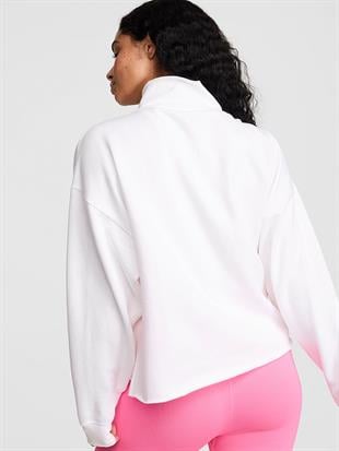 Kampüs Fermuarlı Balıkçı Yaka Sweatshirt