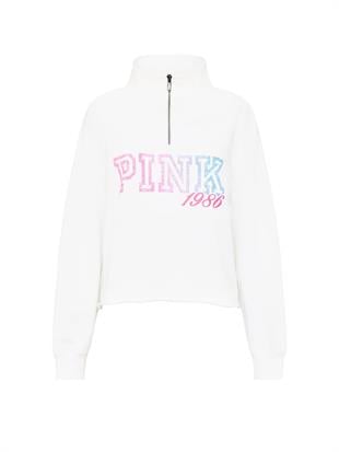 Kampüs Fermuarlı Balıkçı Yaka Sweatshirt