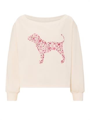 Kampüs Omzu Açık Sweatshirt