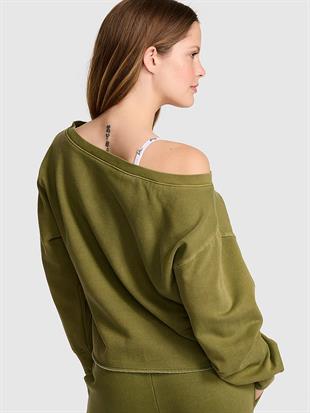 Kampüs Omzu Açık Sweatshirt