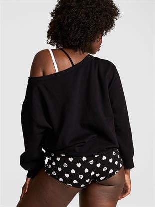 Kampüs Omzu Açık Sweatshirt